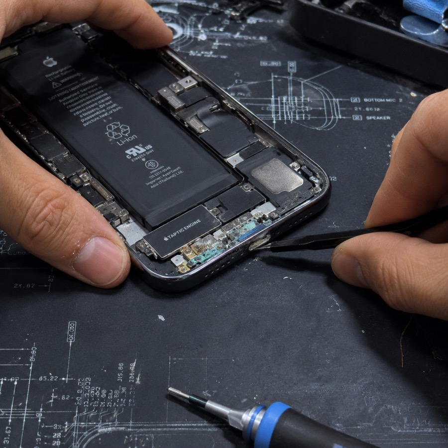 Cambio de batería iPhone en servicio técnico Mecatronik Curicó