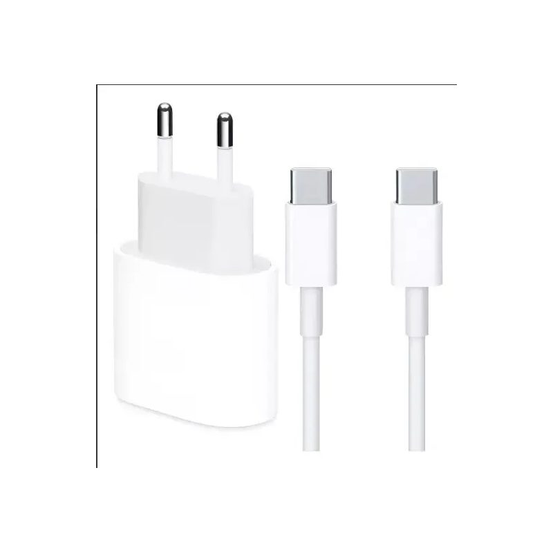 Cargador con cable USB-C a USB-C compatible con Apple iPhone