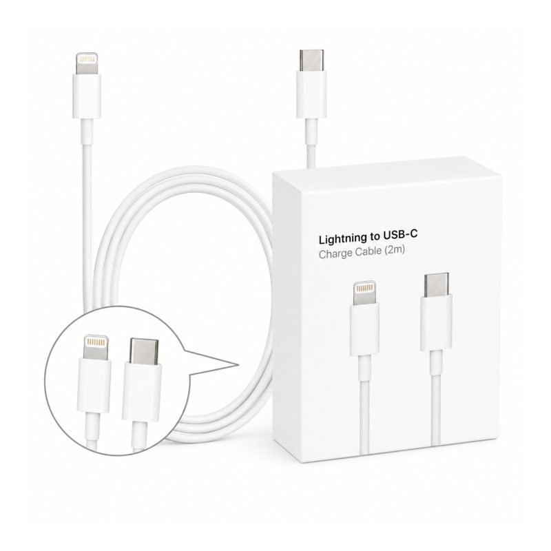 Cable USB-C a Lightning 2mts compatible con Apple iPhone con envío a todo Chile